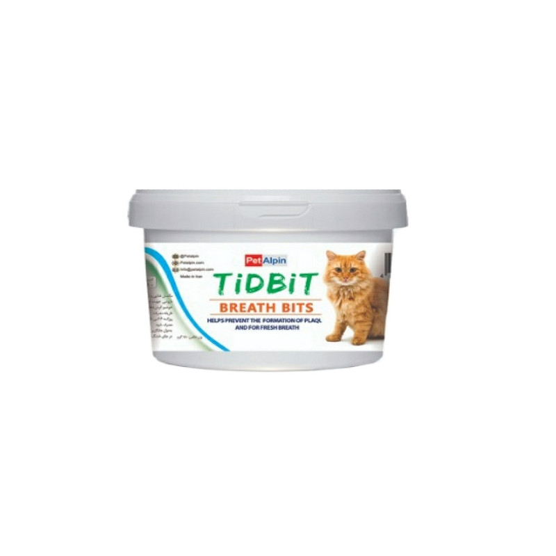 غذای مکمل گربه تیدبیت مدل breath وزن 180 گرم