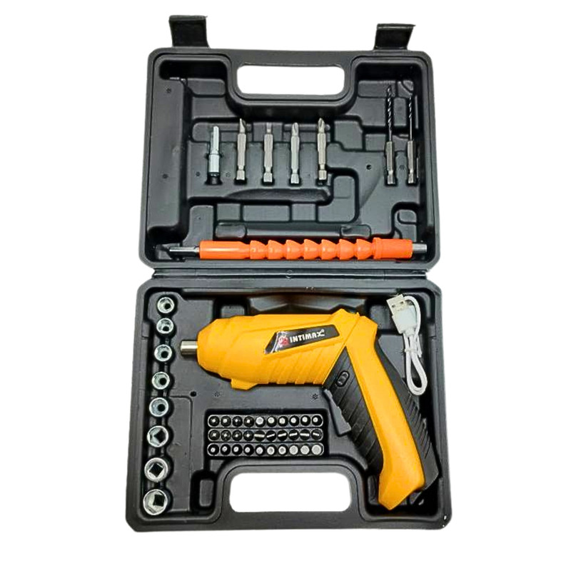 پیچ گوشتی شارژی اینتیمکث کد 100342 مجموعه 48 عددی