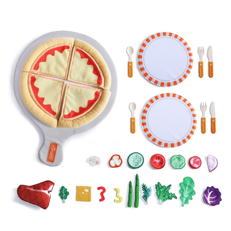 خرید و قیمت اسباب بازی توماما کیدز مدل TM-266 طرح پیتزا مجموعه 31 عددی