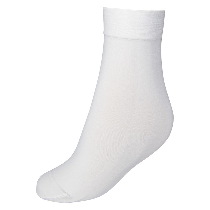 جوراب زنانه پریزن مدل مچی دو ربع DEN70-S رنگ سفید