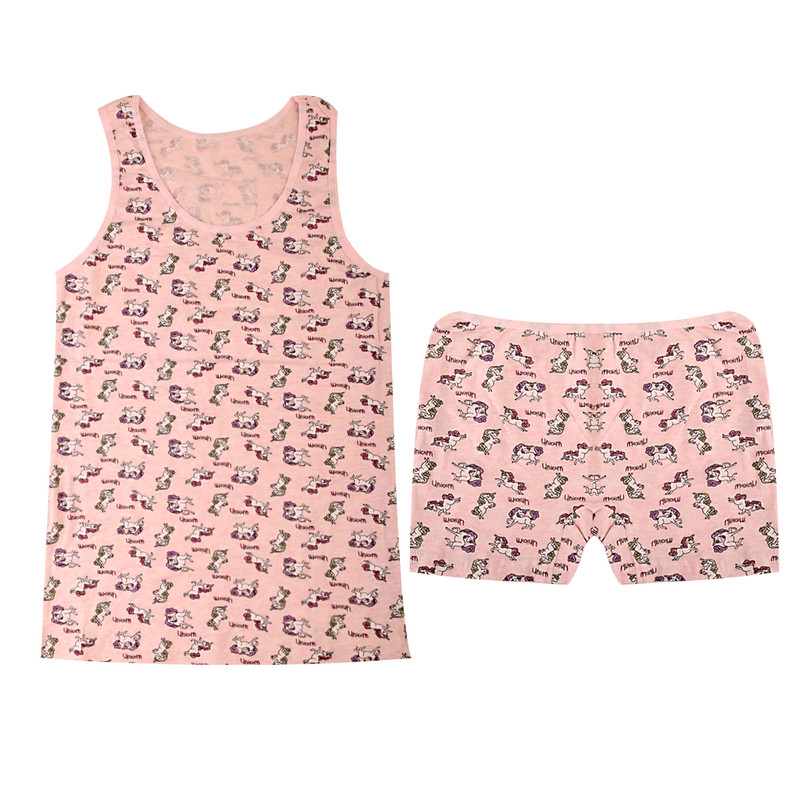 ست تاپ و شلوارک دخترانه مدل Donella.knp unicotn s