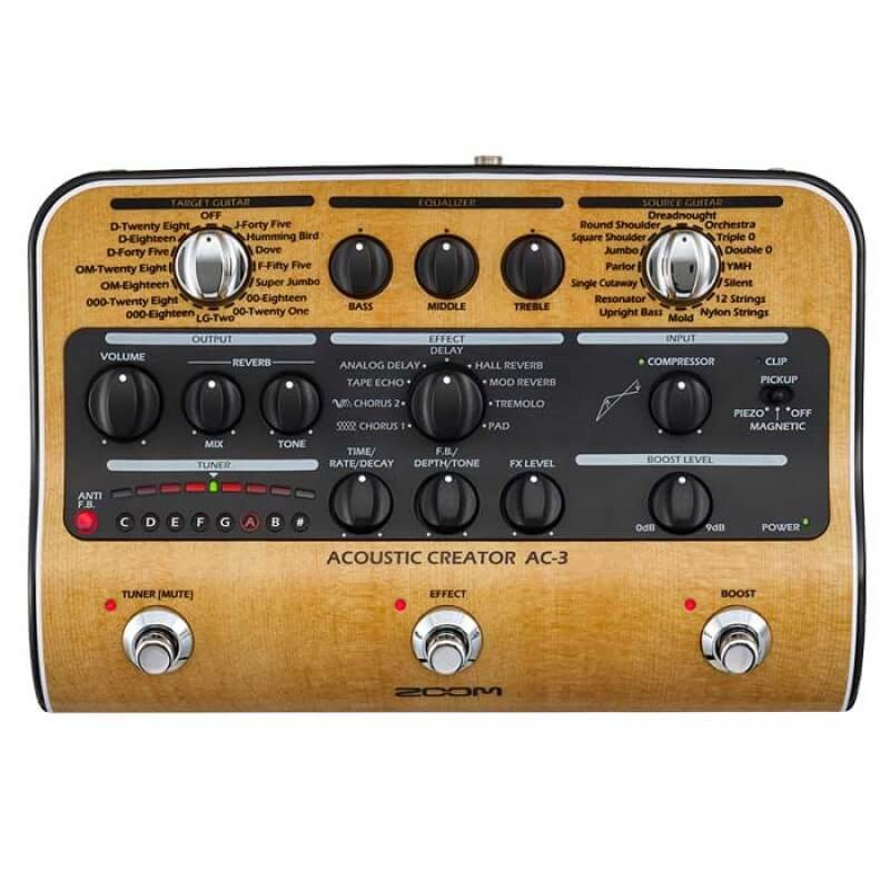 افکت گیتار آکوستیک زوم مدل Ac3