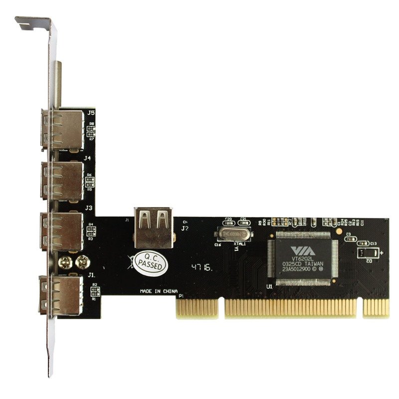هاب USB 2.0 پنج پورت PCI ویپرو مدل WP-005