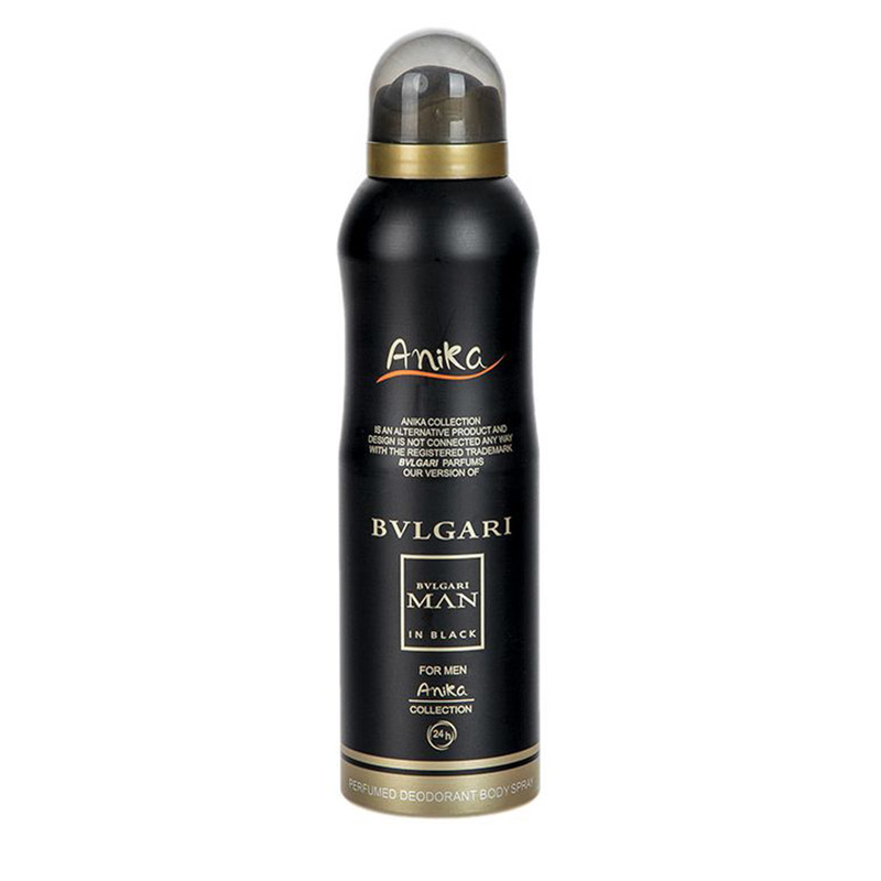 خرید و قیمت اسپری خوشبو کننده بدن مردانه آنیکا مدل BVLGARI حجم 200 میلی لیتر