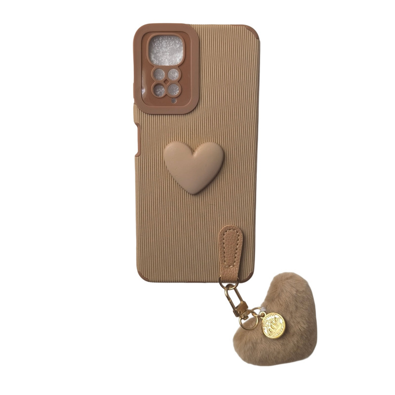 کاور کبریتی مدل قلب مناسب برای گوشی موبایل شیائومی Redmi Note 11 4G /Note 11S /Note 12 S 4G به همراه آویز