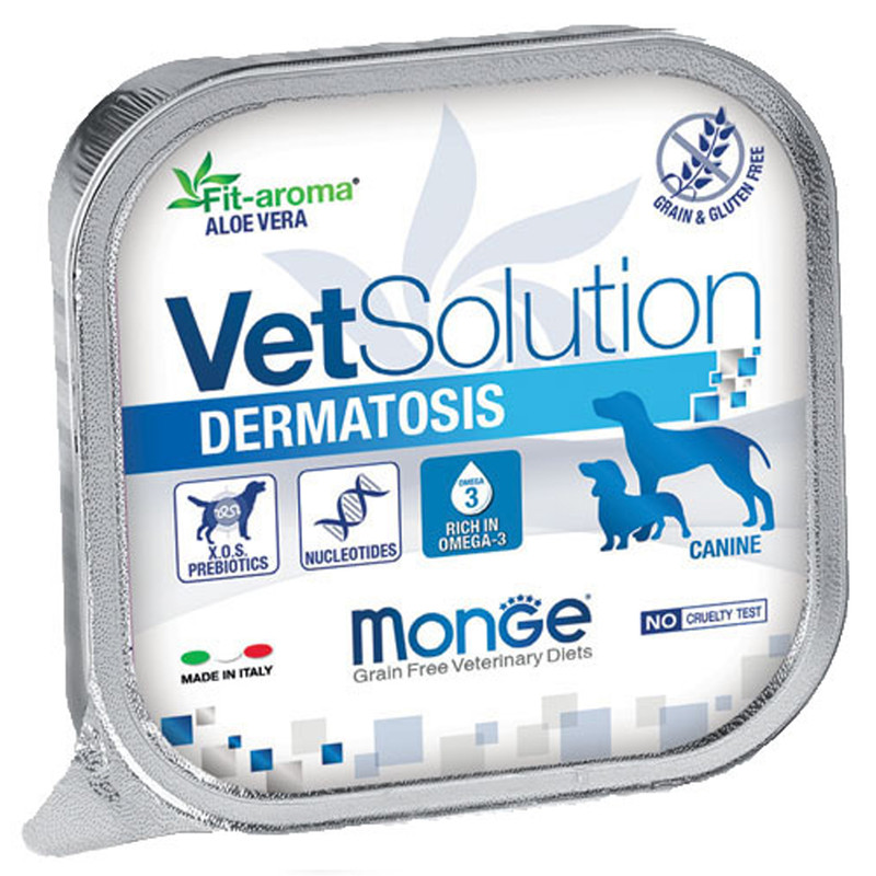 خرید و قیمت خوراک سگ مونگه مدل Dermatosis-14502 وزن 150 گرم