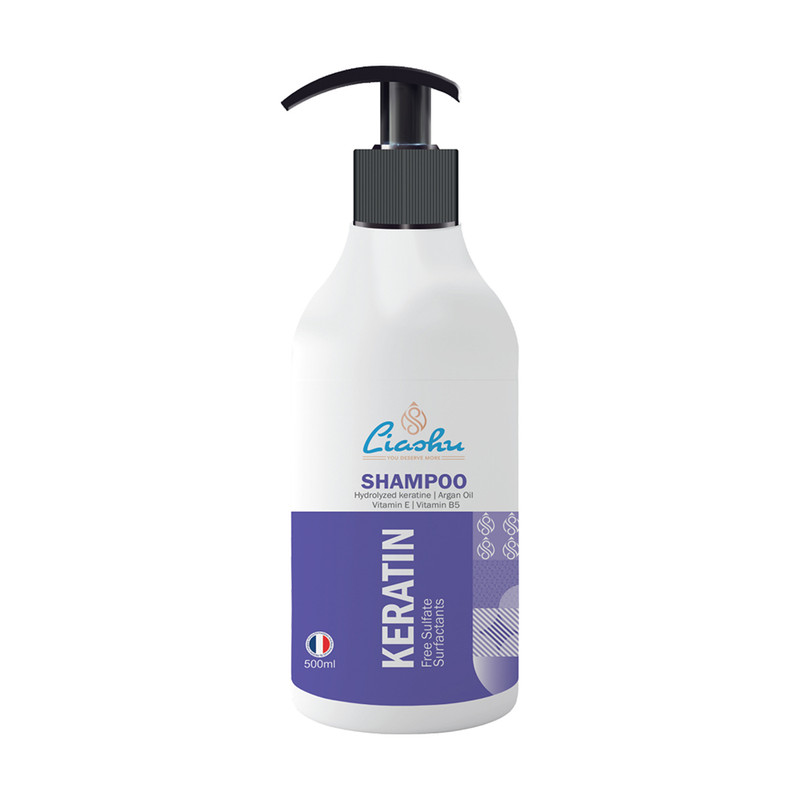 خرید و قیمت شامپو مو لیاشو مدل کراتین حجم 500 میلی لیتر