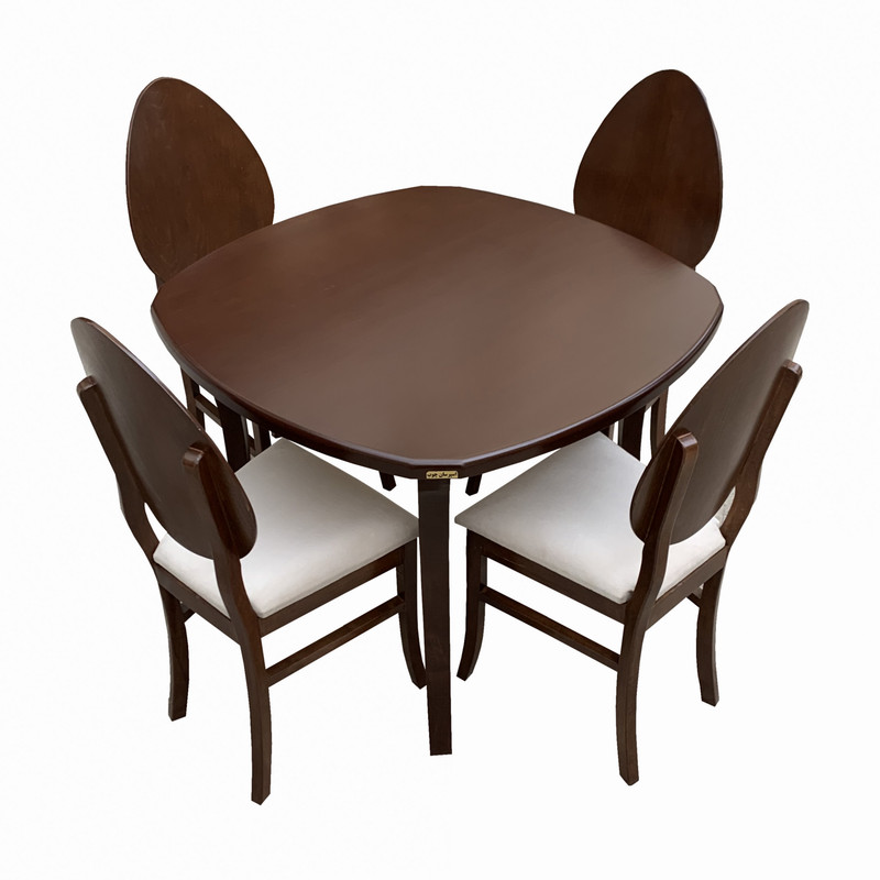 خرید و قیمت میز و صندلی ناهار خوری اسپرسان چوب کد Sm87