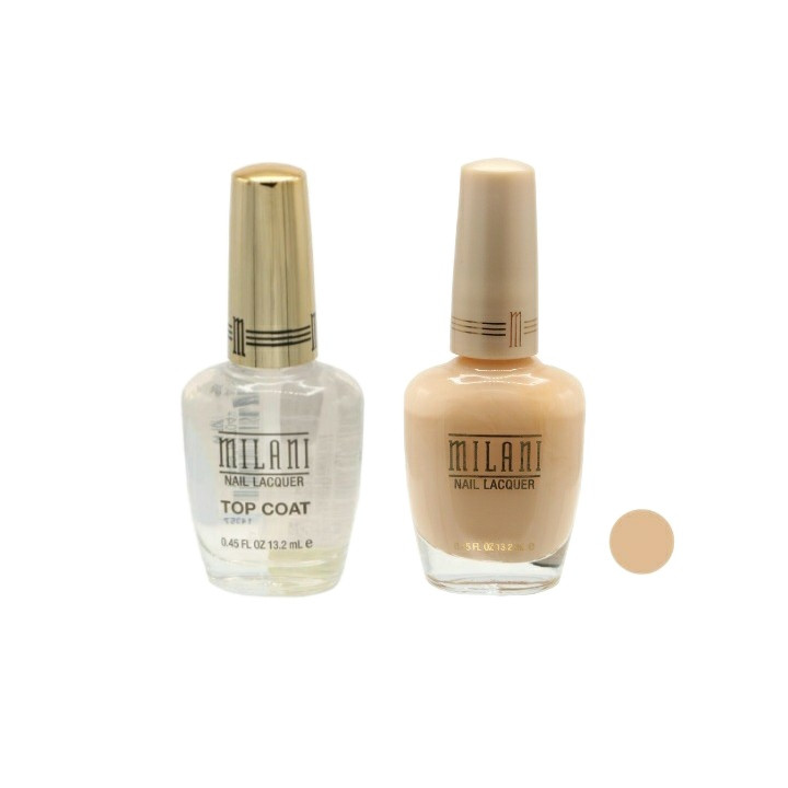 لاک ناخن میلانی مدل 308 به همراه تاپ کت میلانی مدل 04