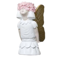 مجسمه مدل فرشته گلدان به سر