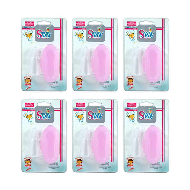 مسواک انگشتی کودک سامی مدل Baby بسته 6 عددی