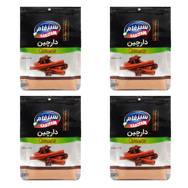 پودر دارچین سبزفام - 75 گرم مجموعه 4 عددی