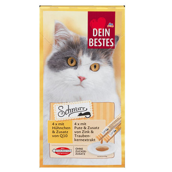 بستنی گربه دین بستس مدل مرغ و بوقلمون وزن 132 گرم بسته 8 عددی