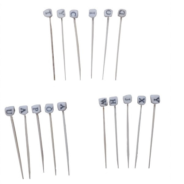 تاپر تزیین کیک به گز مدل الفبا مجموعه 16 عددی