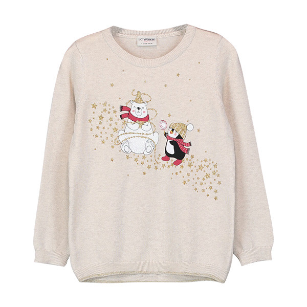 پلیور دخترانه ال سی وایکیکی مدل 876