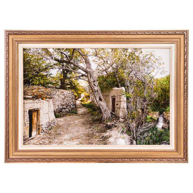 تابلو فرش دستباف سی پرشیا مدل منظره کوچه باغ کد 903660