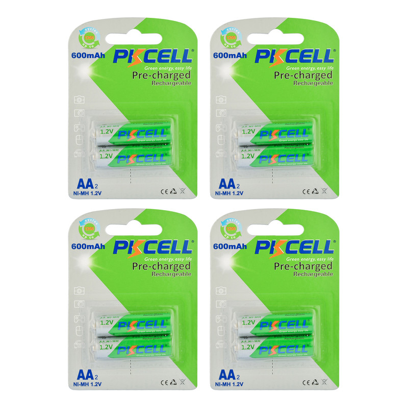 خرید و قیمت باتری قلمی قابل شارژ پیکی سل مدل ۶۰۰ بسته ۴ عددی