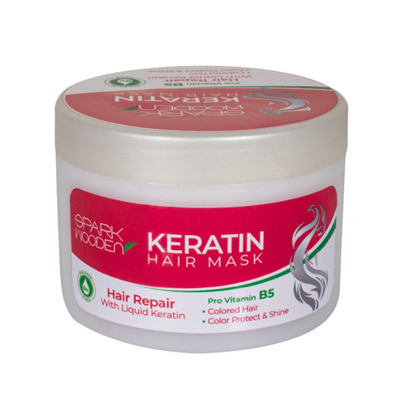 خرید و قیمت ماسک مو اسپارک وودن مدل کراتینه حجم 300 میلی لیتر