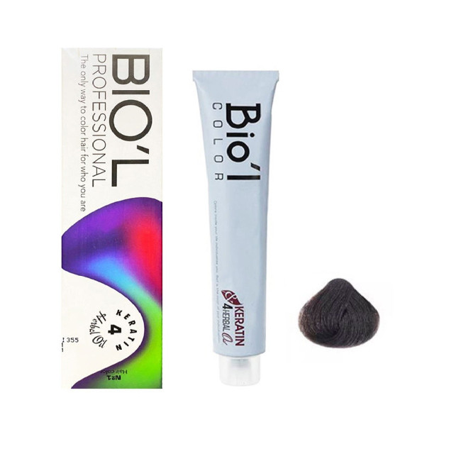 رنگ مو بیول شماره 3.0 حجم 100 میلی لیتر رنگ قهوه ای تیره