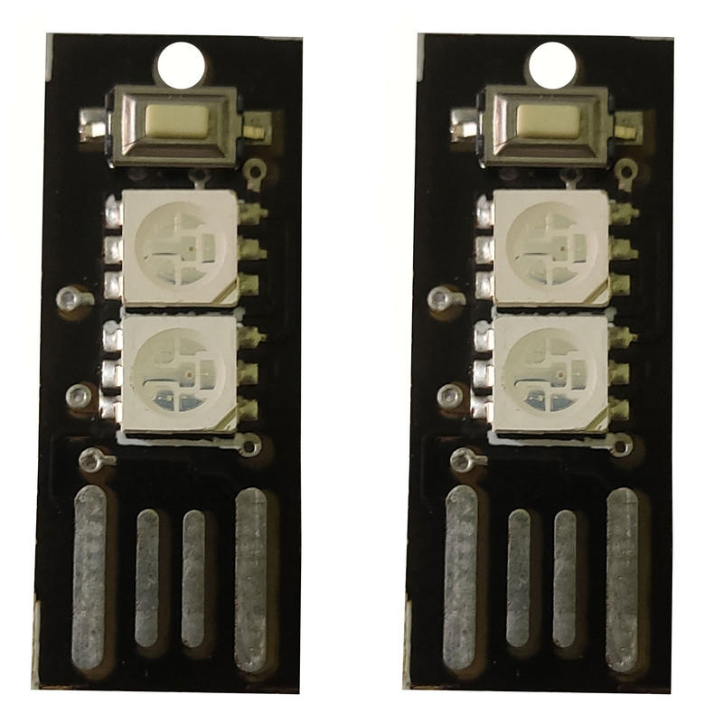 خرید و قیمت چراغ خواب USB رهام مدل RGB بسته 2 عددی