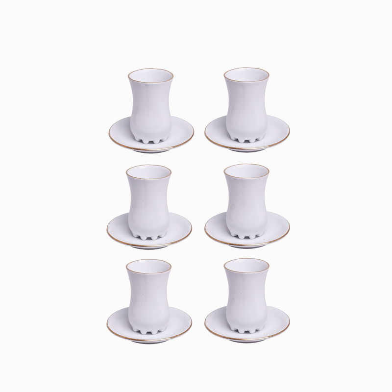 ست فنجان و نعلبکی 12 پارچه مقصود مدل پافیلی