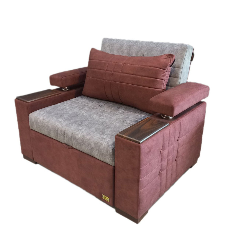 مبل تختخواب شو یک نفره اورنگ مدل ریلی دسته دوبل