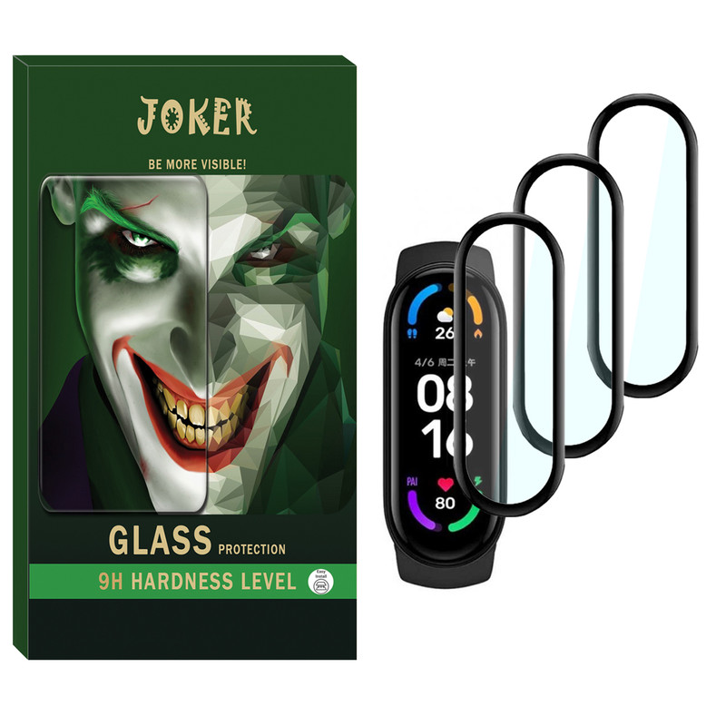 محافظ صفحه نمایش نانو جوکر مدل NJK مناسب برای ساعت هوشمند شیائومی Mi Band 4 بسته سه عددی