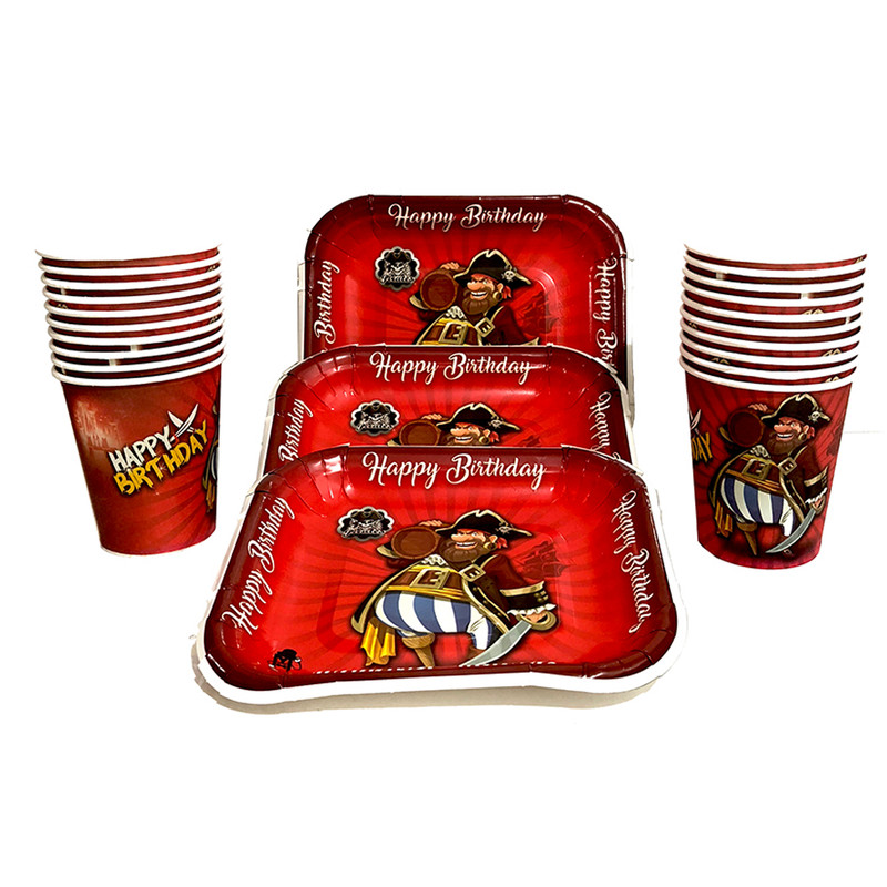 ظرف و لیوان هپی شو مدل دزد دریایی