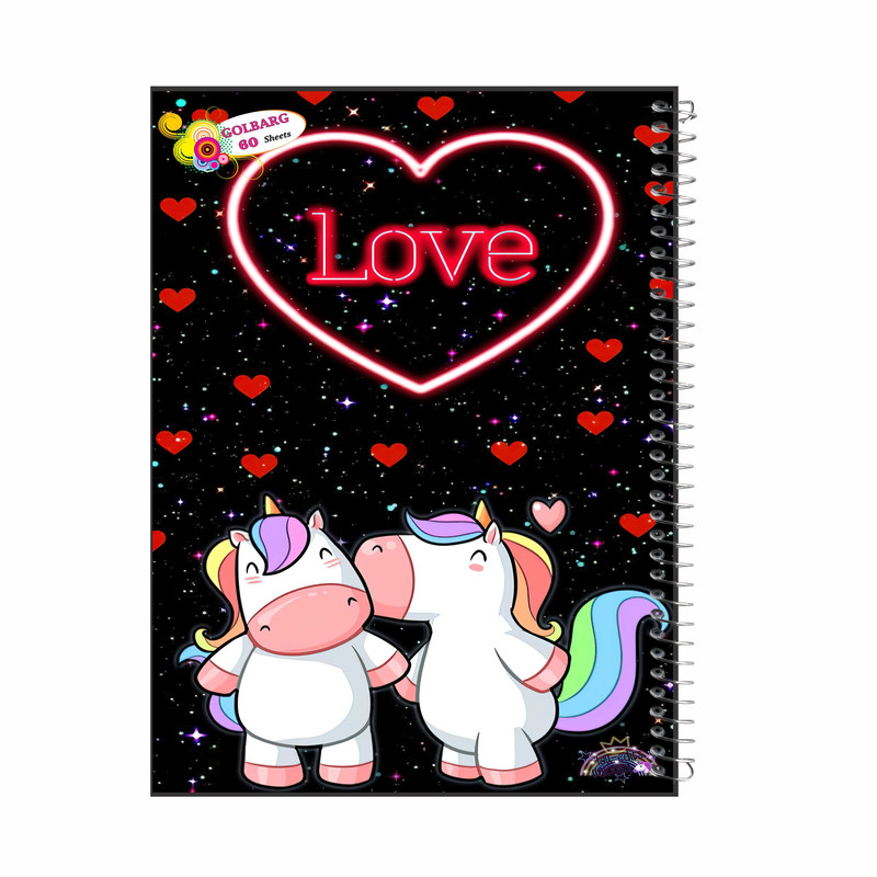 دفتر مشق 60 برگ گلبرگ طرح یونی کد 60446