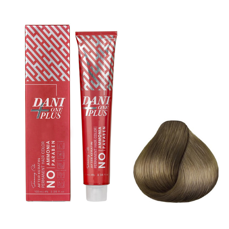 خرید و قیمت رنگ مو دنی وان مدل پلاس شماره 6.7 حجم 100 میلی لیتر رنگ بلوند زیتونی تیره