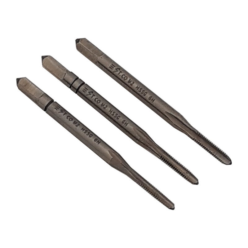 قلاویز دستی استیکو مدل M2-0.4 HSS-G سایز 2 میلی متر مجموعه 3 عددی