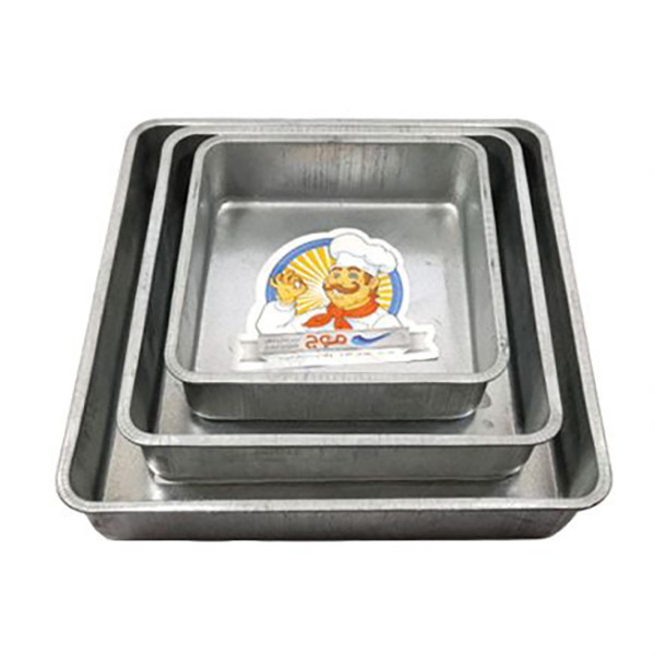 قالب کیک موج طرح مربع 109 بسته 3 عددی