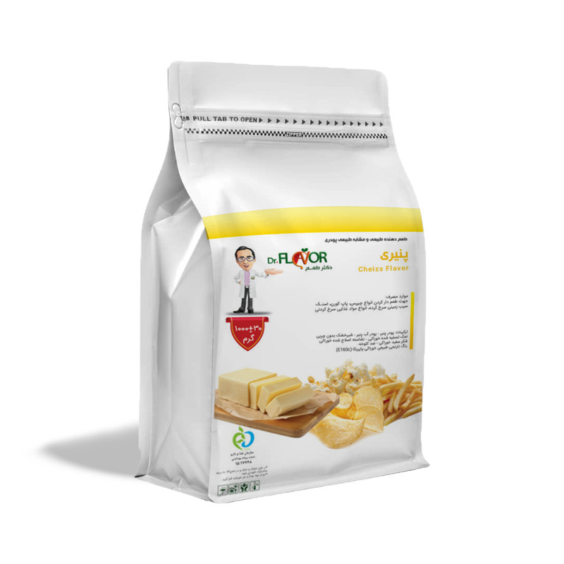 خرید و قیمت طعم دهنده پودری طبیعی پنیری کره ای دکتر طعم - 1000 گرم