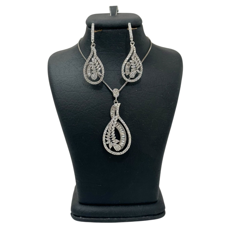 نیم ست نقره زنانه مدل هلال