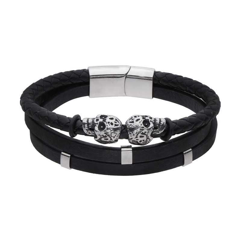 دستبند مدل چرمی کد H201