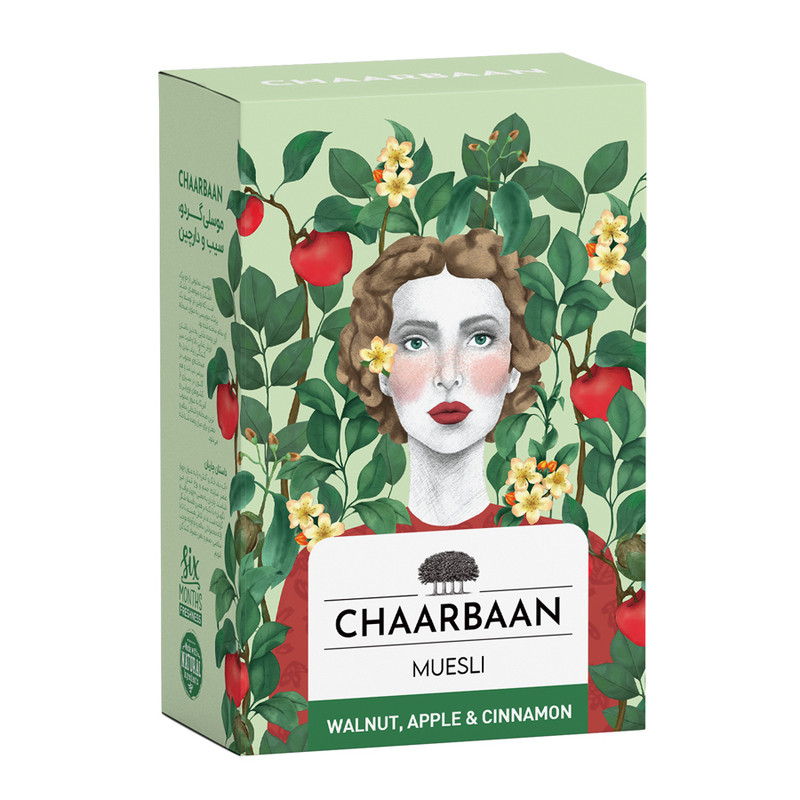 موسلی گرانولا گردو و سیب و دارچین چاربان - 250 گرم