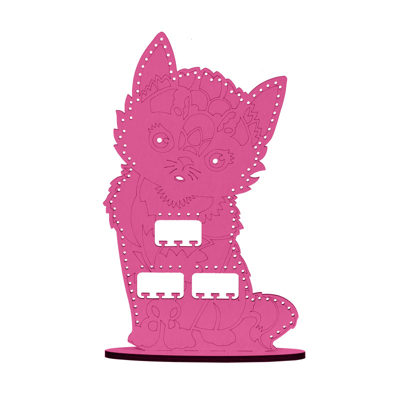 استند جواهرات چوب ارا مدل گربه بازیگوش کد Cat200