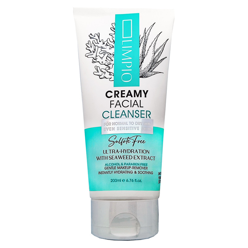 کرم شستشو صورت لیمپیو مدل آلوئه ورا حجم 200 میلی لیتر