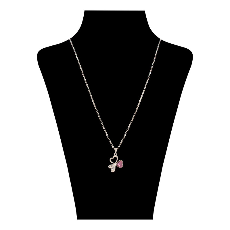 گردنبند نقره زنانه سواروسکی مدل گل خاص کد 544852121