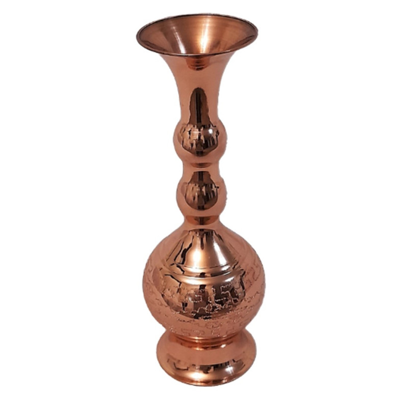 گلدان مسی فضلی زنجان مدل طرحدار کد GLT1