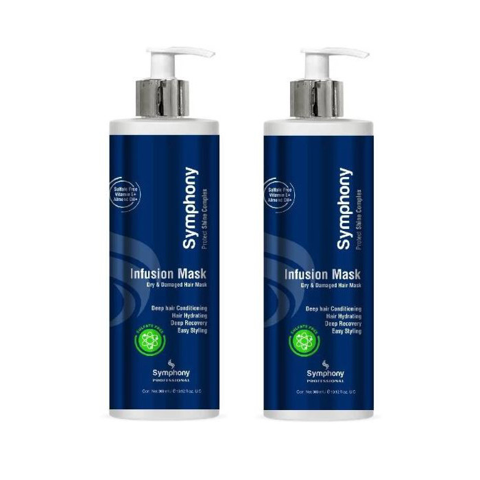 ماسک مو سیمفونی مدل اینفیوژن حجم 300 میلی لیتر مجموعه دو عددی
