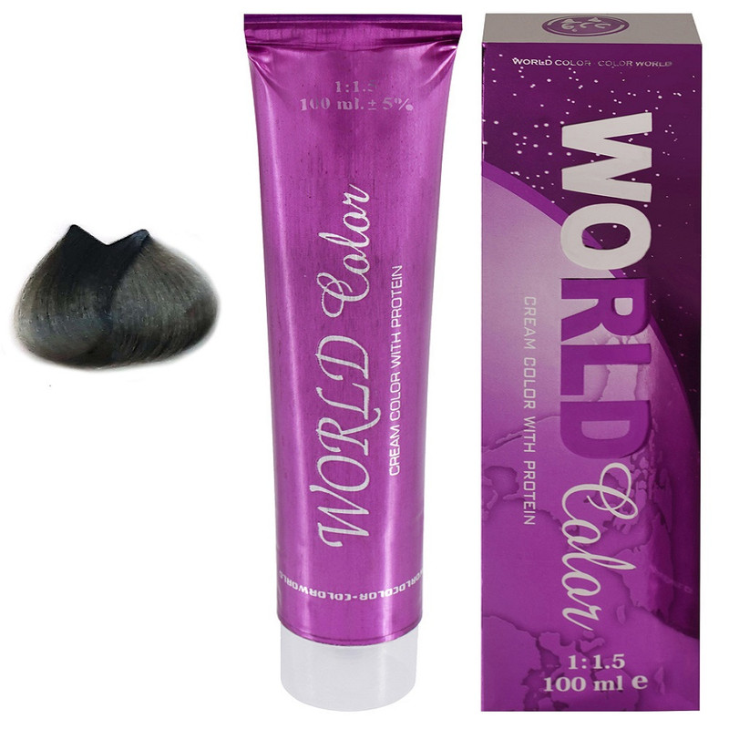 خرید و قیمت رنگ مو ورد کالر شماره LN04 حجم 100 میلی لیتر رنگ سربی رصامی