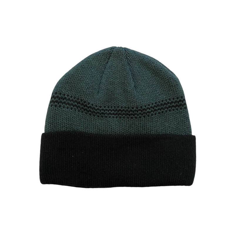 کلاه بافتنی مردانه مدل سه لایه رنگ آبی