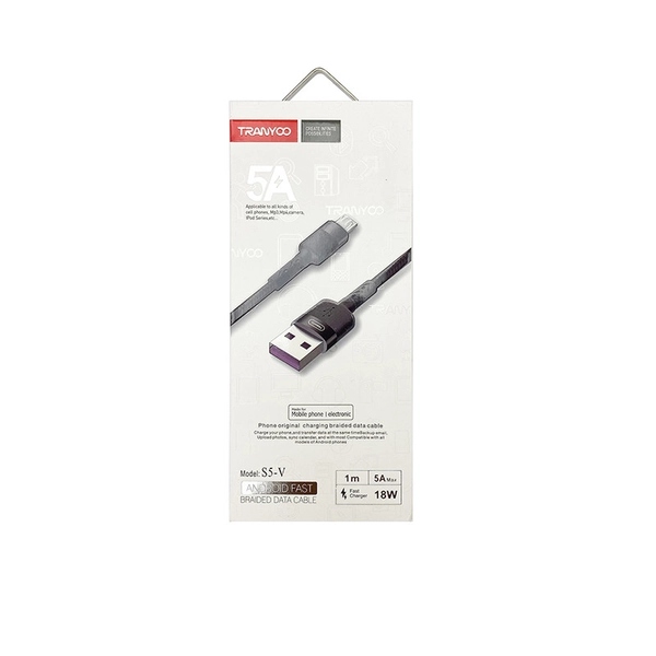 کابل تبدیل USB به MicroUSB ترانیو مدل S5-V طول 1 متر 00