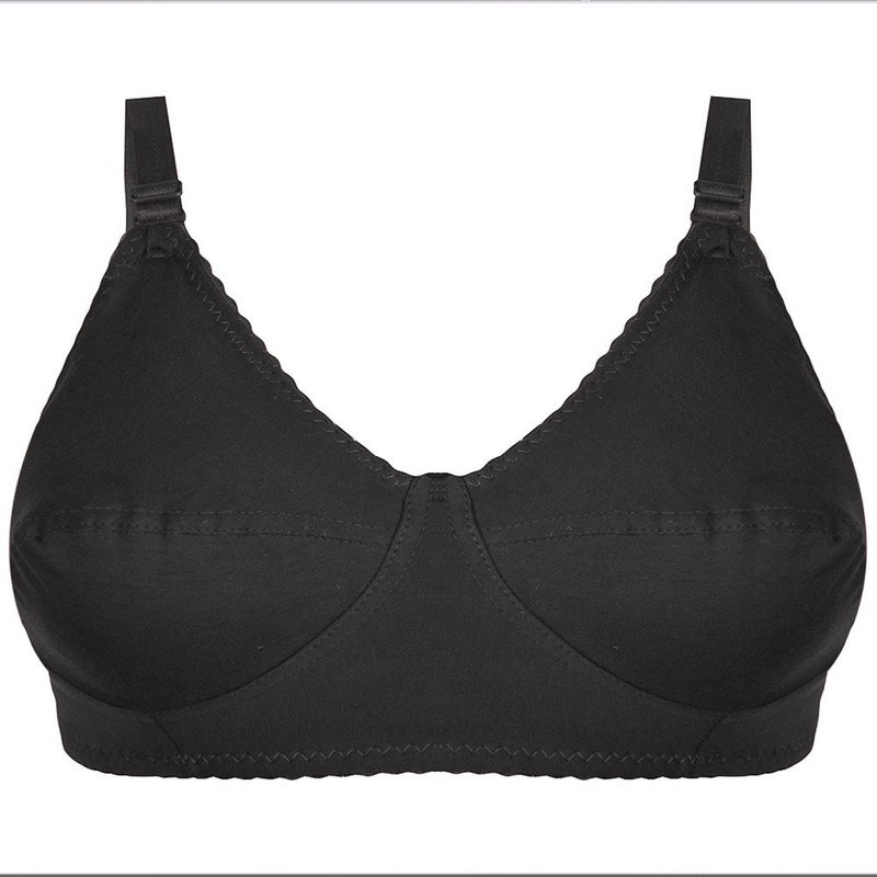 سوتین زنانه پرجامدا مدل نخ پنبه 355011702 رنگ مشکی