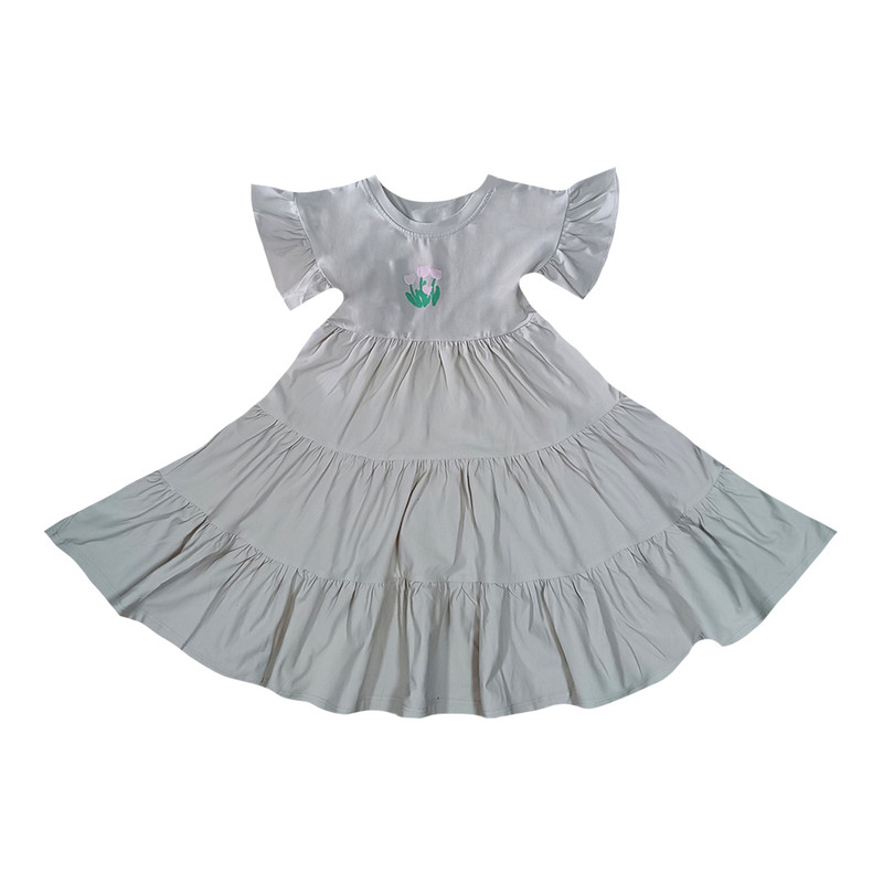 پیراهن دخترانه مدل گل لاله