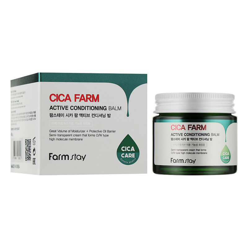 کرم مرطوب کننده فارم استی مدل Cica Active وزن 80 گرم