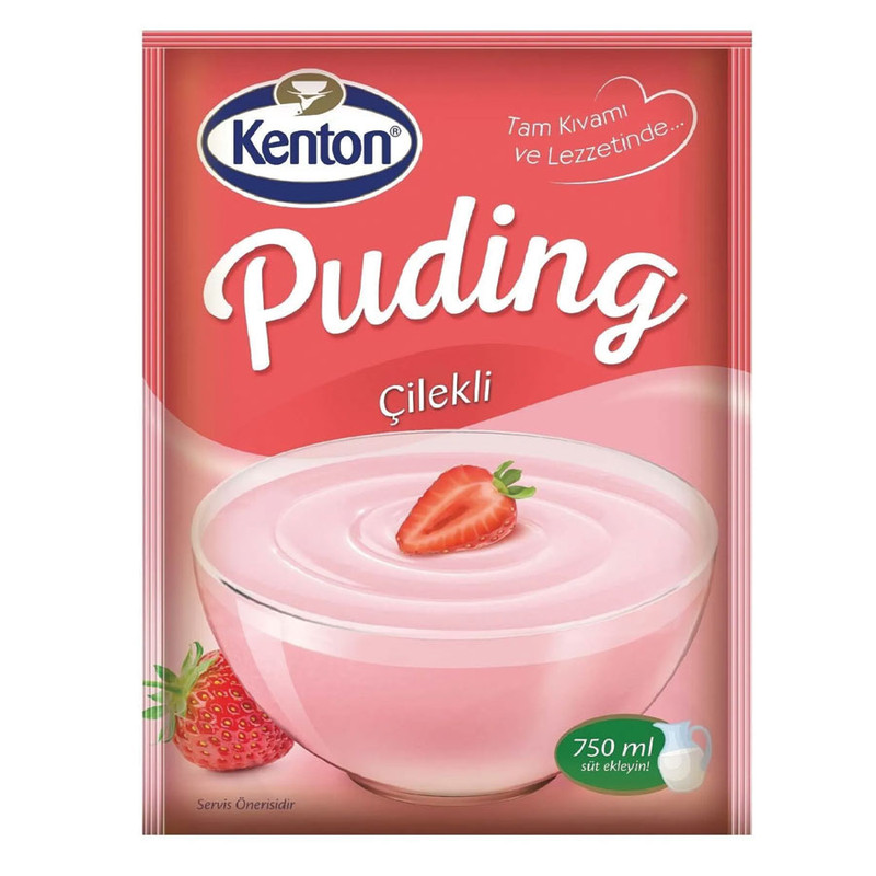 خرید و قیمت پودینگ توت فرنگی کنتون - 125 گرم