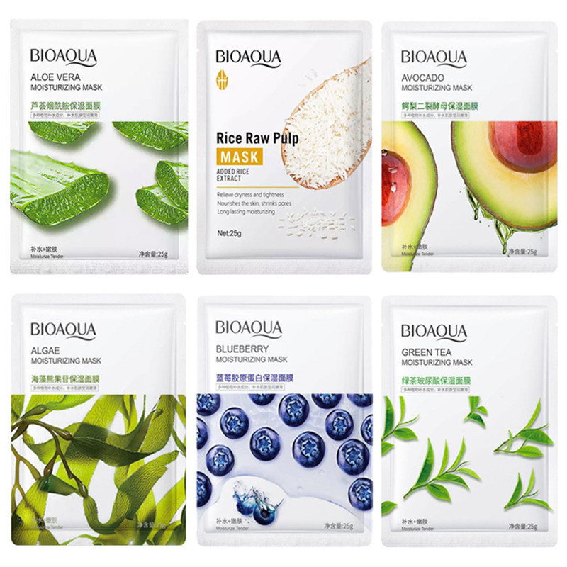 خرید و قیمت ماسک صورت بایو آکوا مدل آبرسان وزن 25 گرم بسته 6 عددی