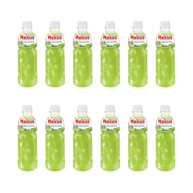 آبمیوه طالبی به همراه ژله و تکه های آلوئه ورا رکسوس - 330 میلی لیتر بسته 12 عددی